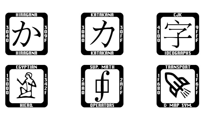 「Last Resort Font」v13.001