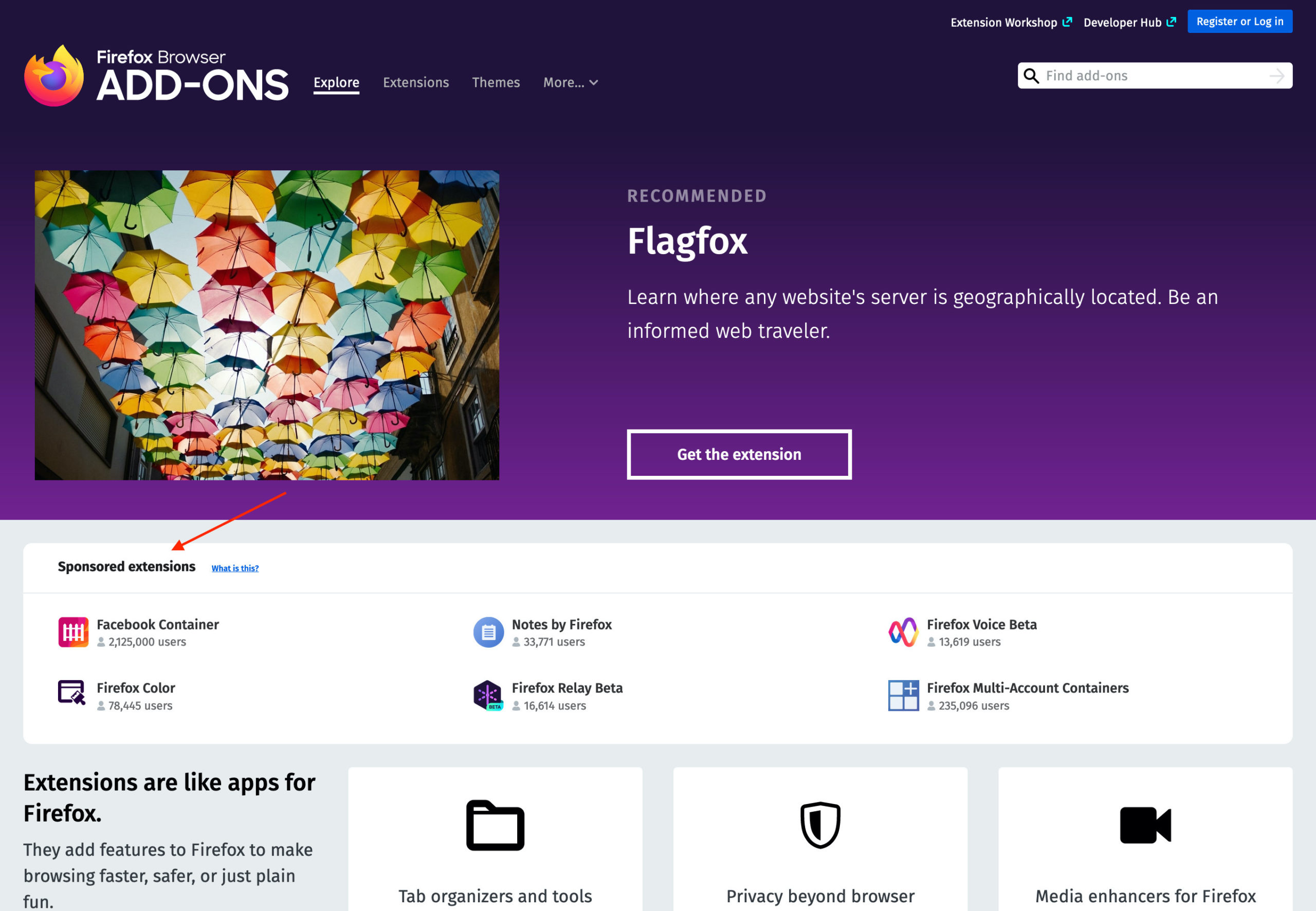 “AMO”のスポンサーセクション