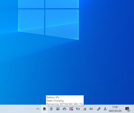ウィンドウのタイトルバーにバッテリー残量を表示 Title Bar Battery レビュー 窓の杜