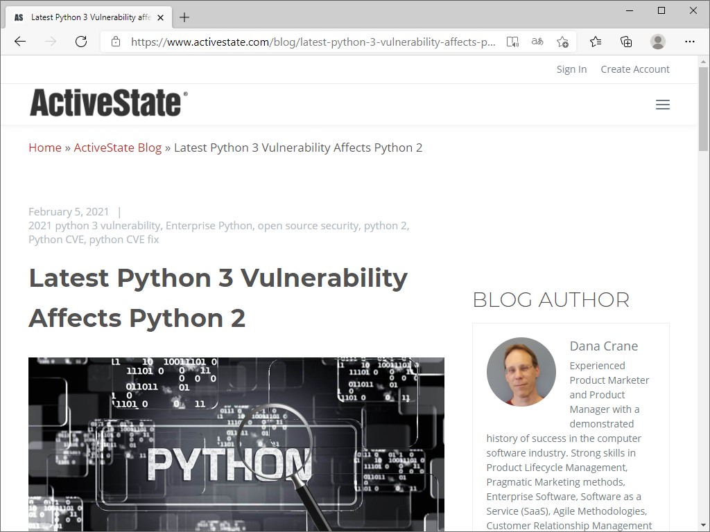 ActiveStateのブログ記事