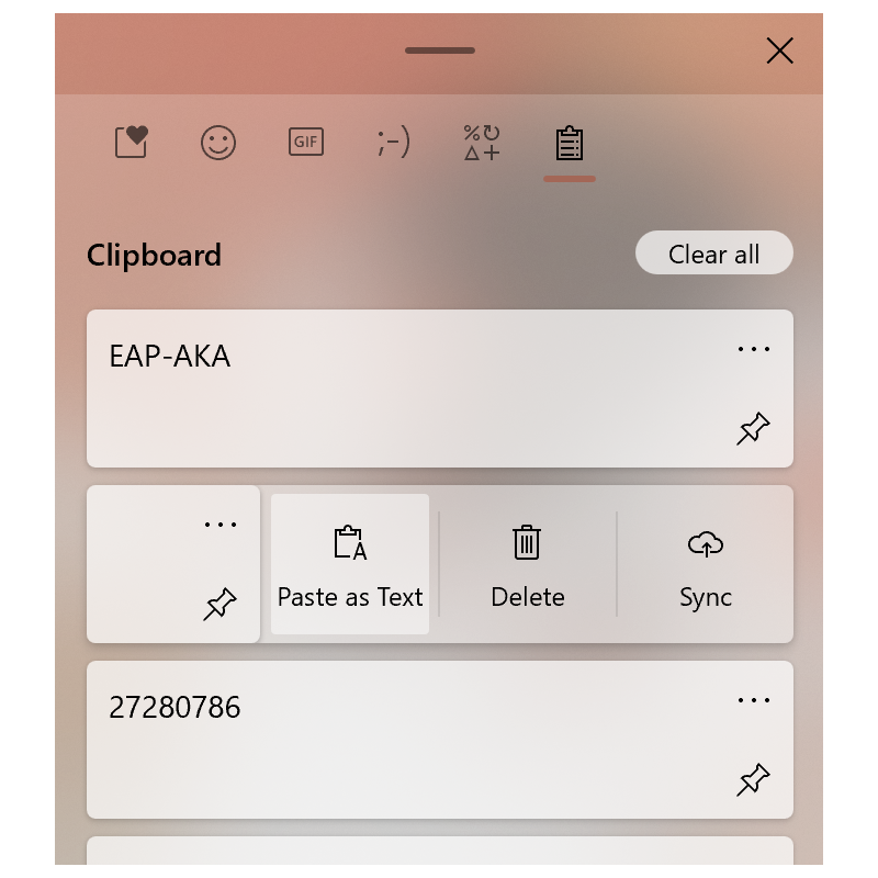 クリップボード履歴機能（［Windows］＋［V］）にプレーンテキストとして貼り付ける機能が追加