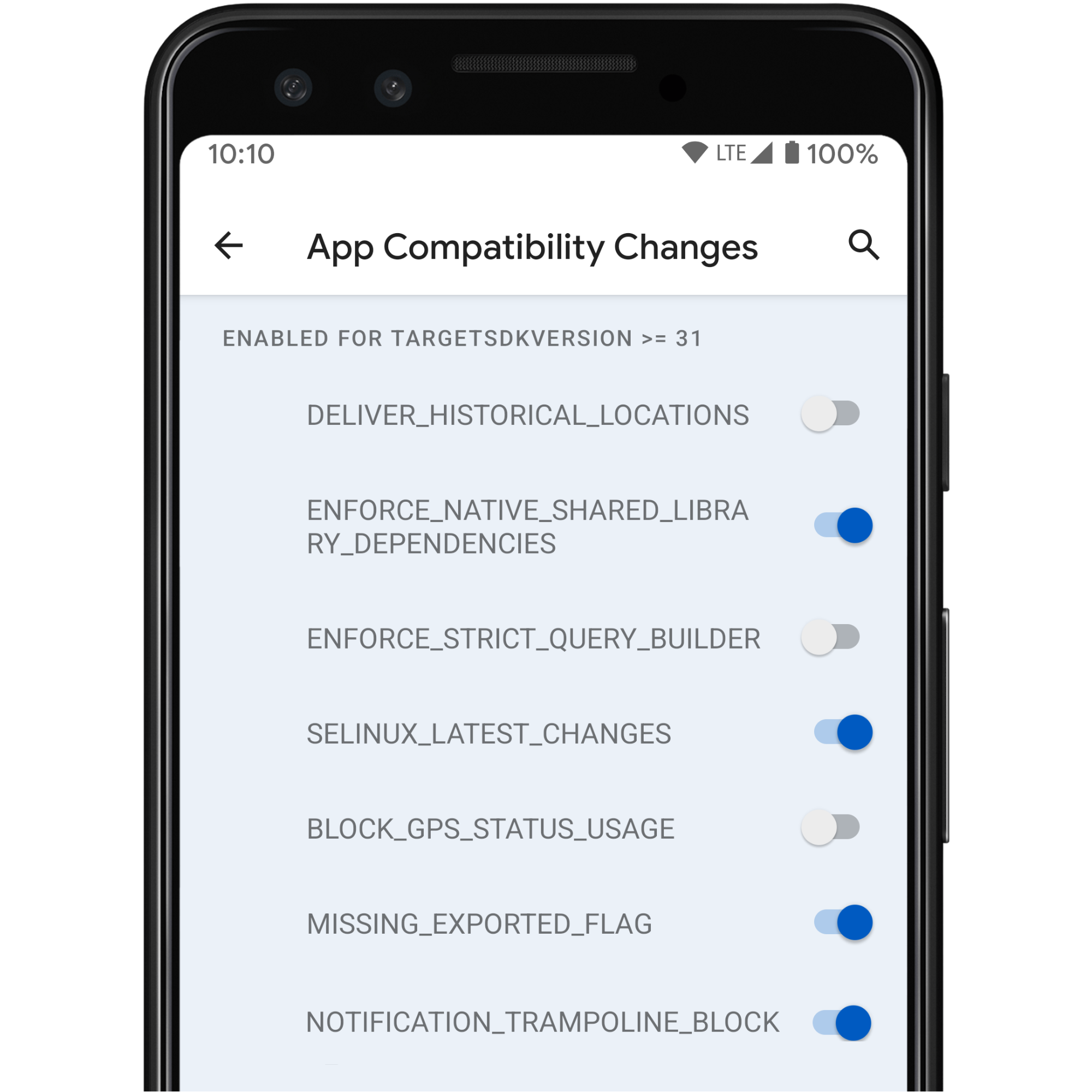アプリに影響を与える可能性のあるオプトイン変更を簡単にテストできるように