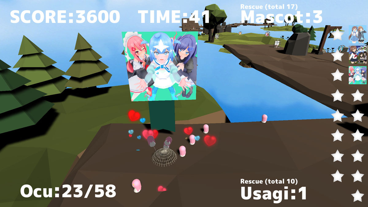 「OcuTap レスキューマスコット」（ドコカノうさぎ＠バーチャル美少女さん作）