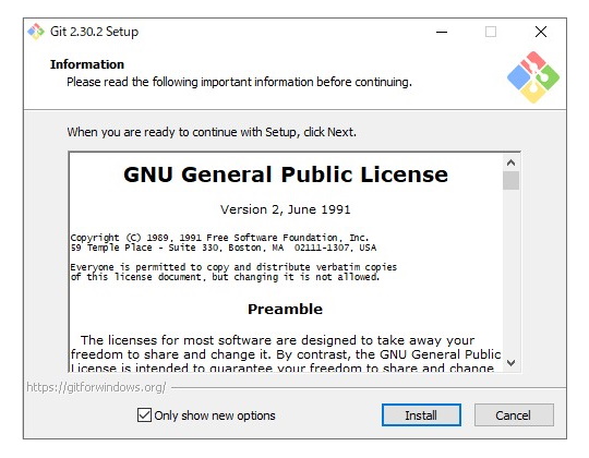 「Git for Windows」v2.30.2