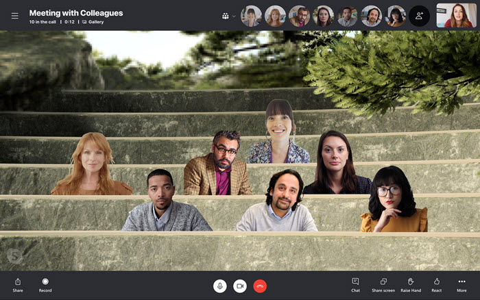仮想空間を共有する“絆モード”（Together Mode）