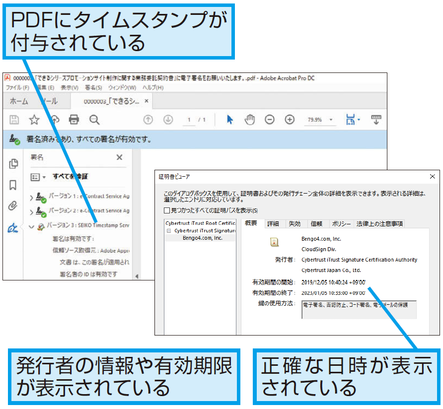 タイムスタンプの例