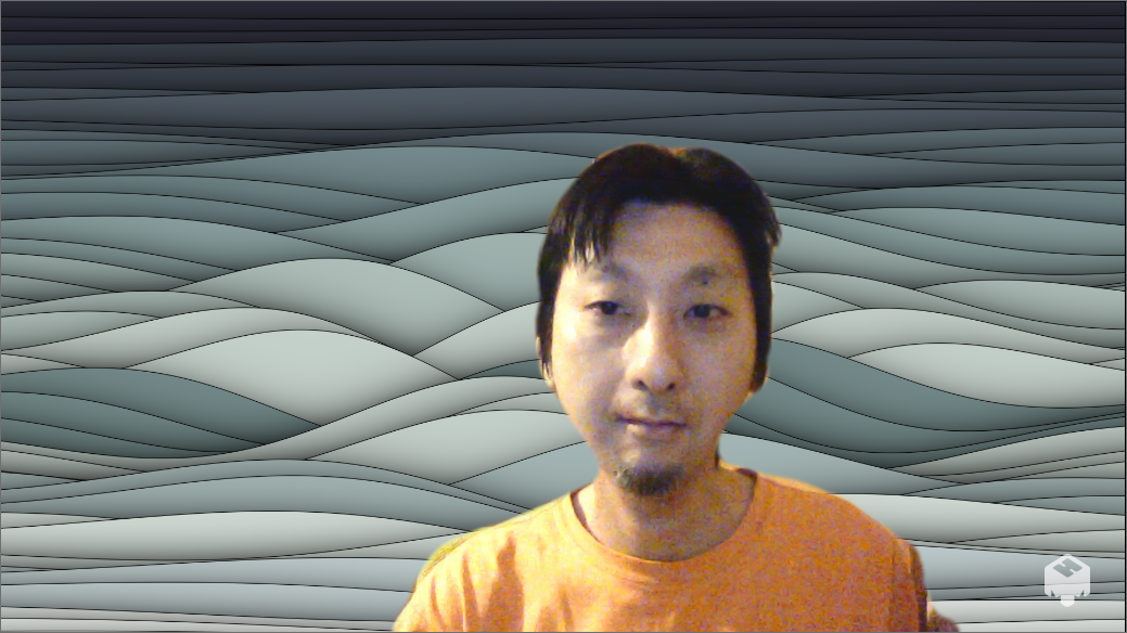 輪郭を切り抜いた映像