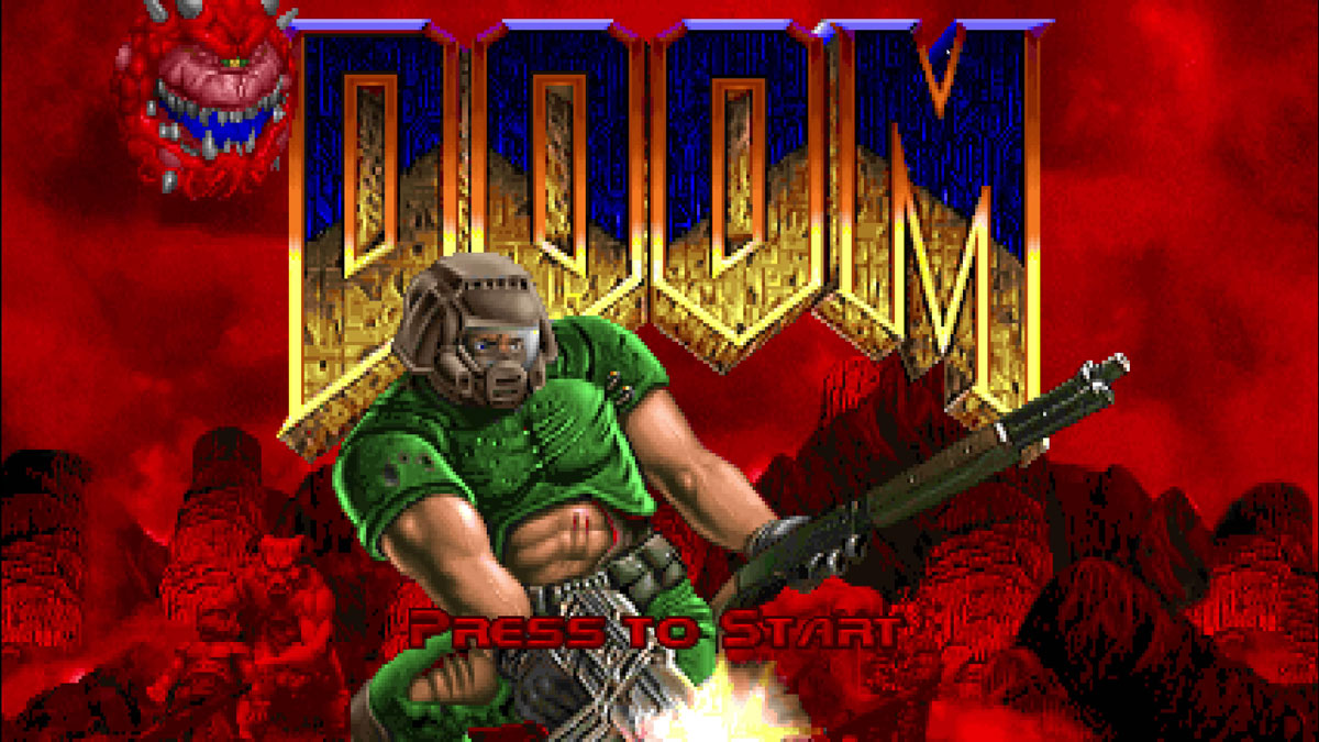 「DOOM（1993）」のタイトル画面
