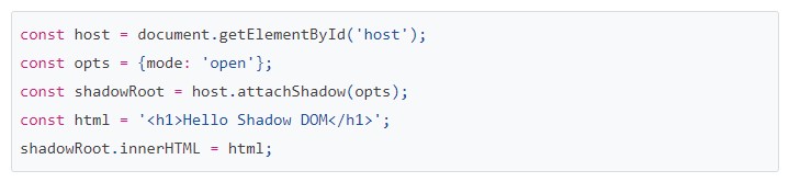 コードで動的にShadow DOMを組み立てる