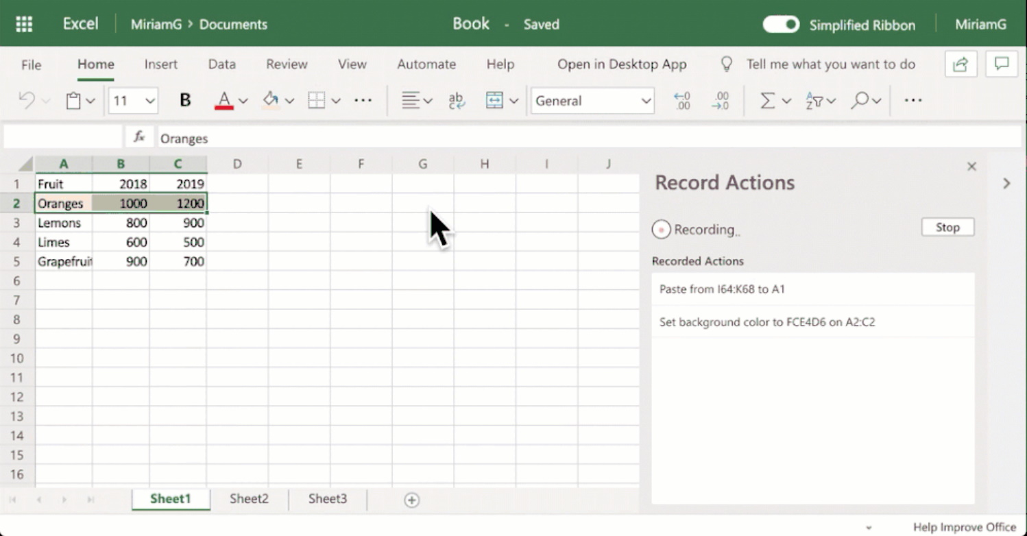 Web版「Excel」で「Office スクリプト」が一般リリース