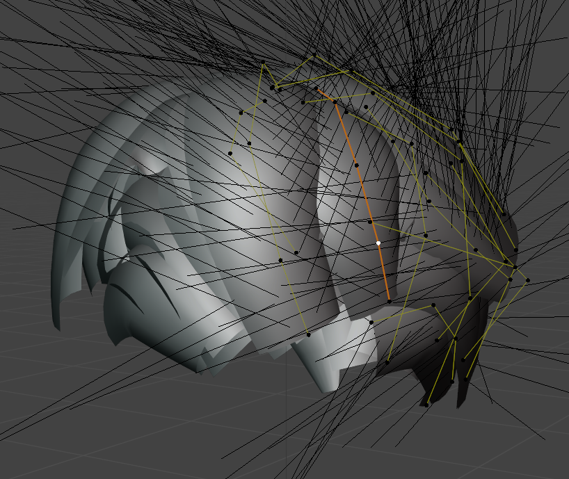 ちなみにこのモデルの髪の毛は「カーブヘア」と呼ばれる方法で作っていて、編集時の処理的にはわりと重め。これについても両方のノートPCで快適に操作可能