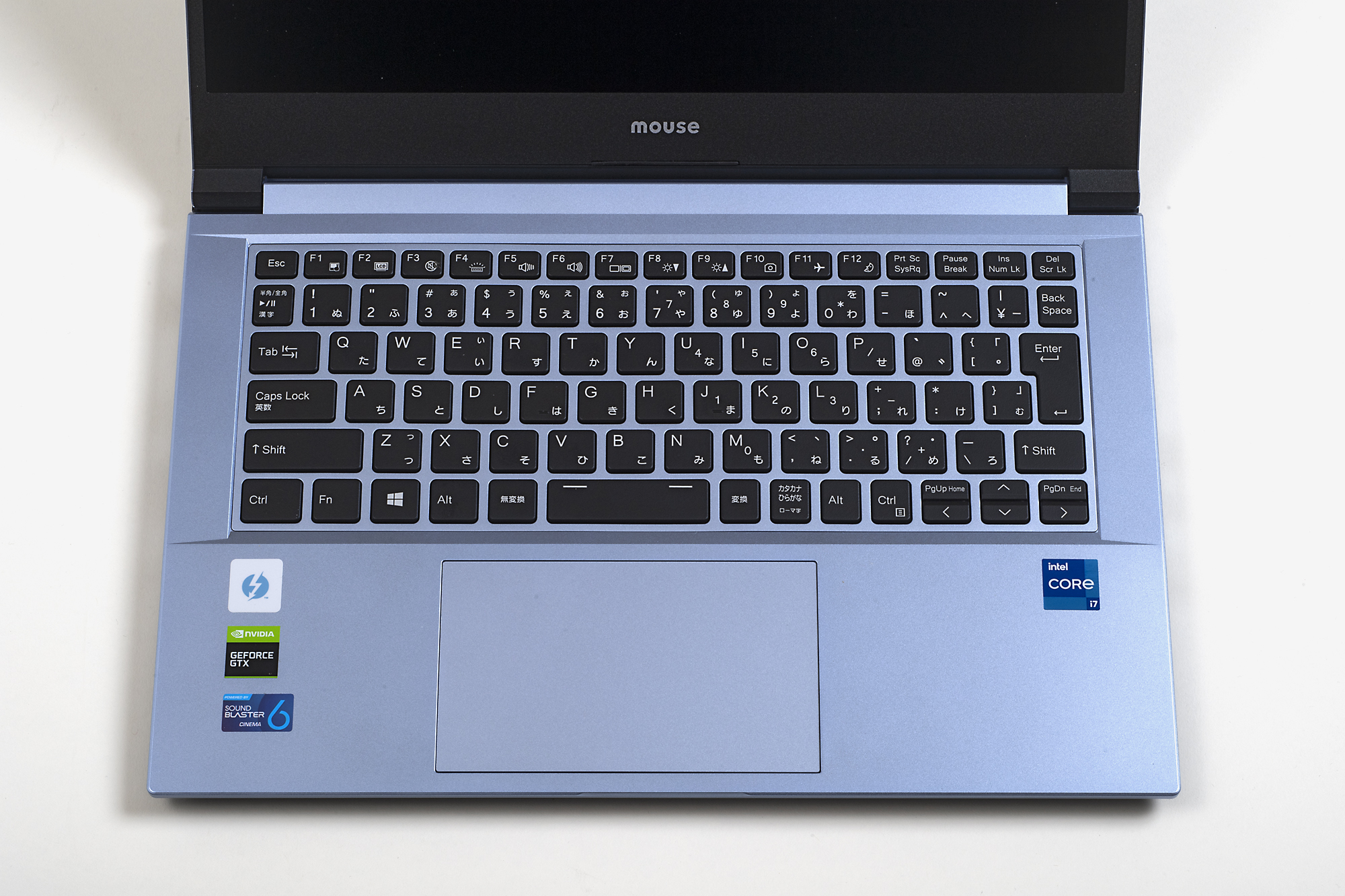 「DAIV 4N」のキーボードレイアウト