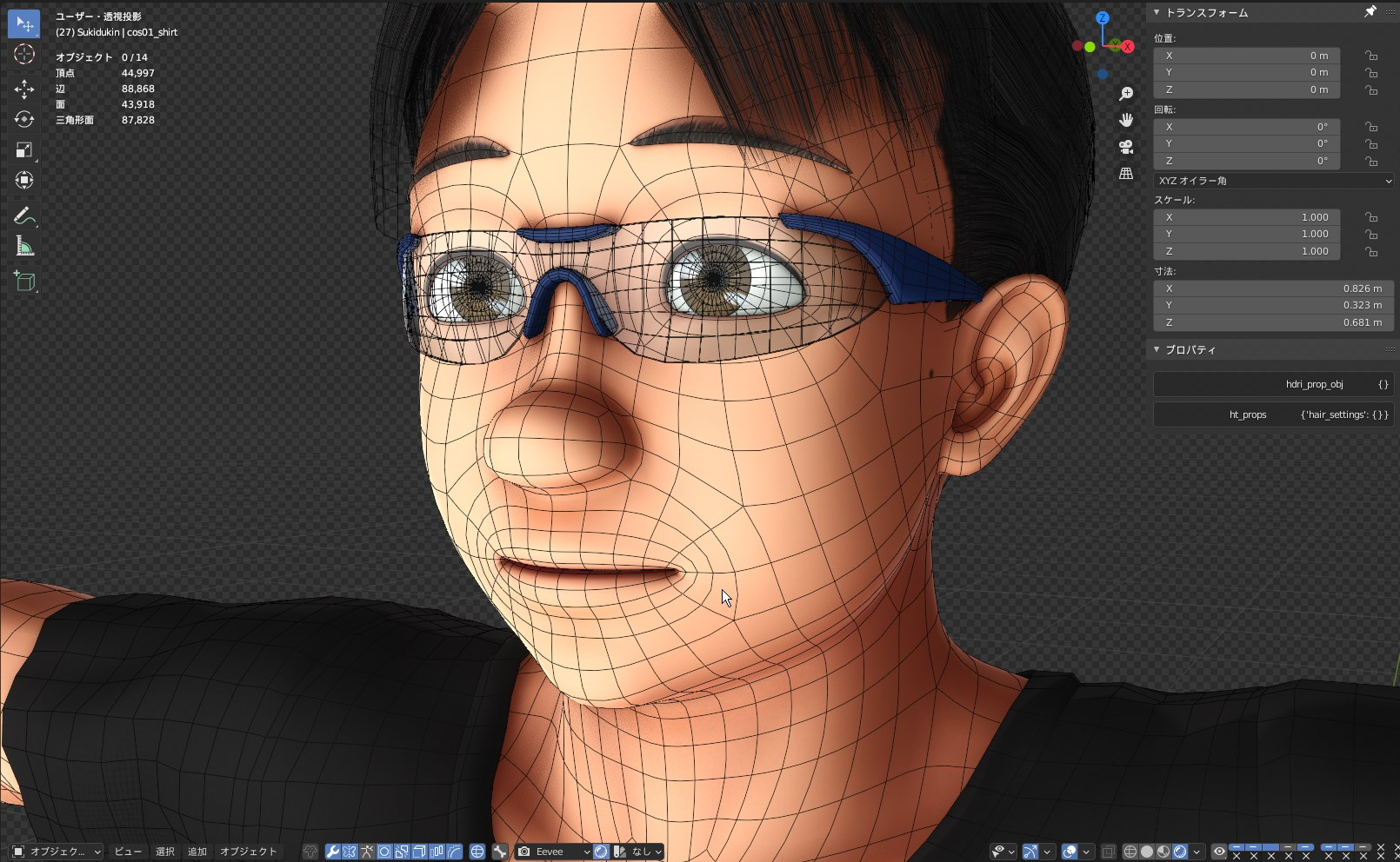 キャラクター制作にはもちろん「ポイント」があります。私の日頃のモデル制作作業でのノウハウを一部ご紹介します。