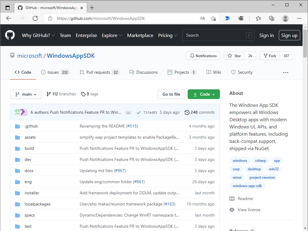 Microsoft、「Windows App SDK 0.8」を一般公開