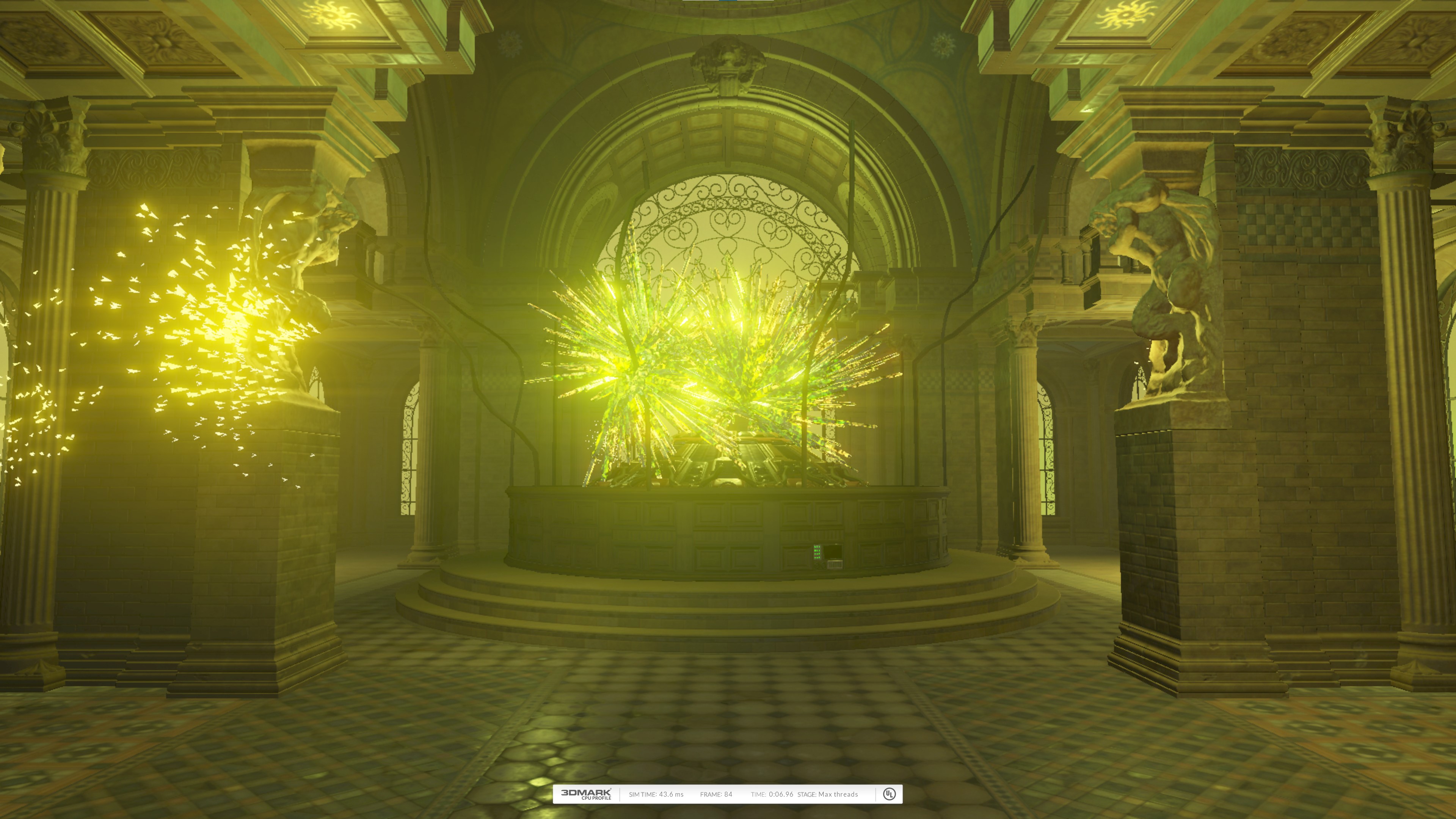 「3DMark CPU Profile」の実行画面