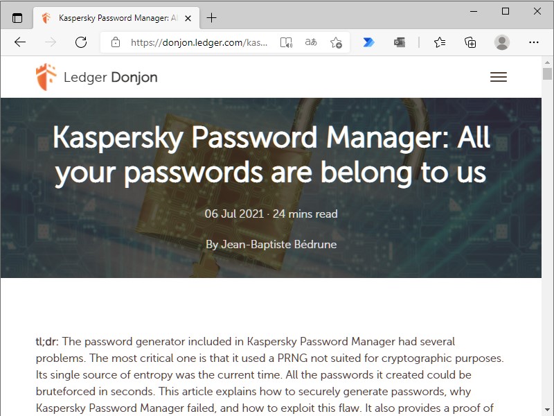 Ledger Donjonの公式ブログ