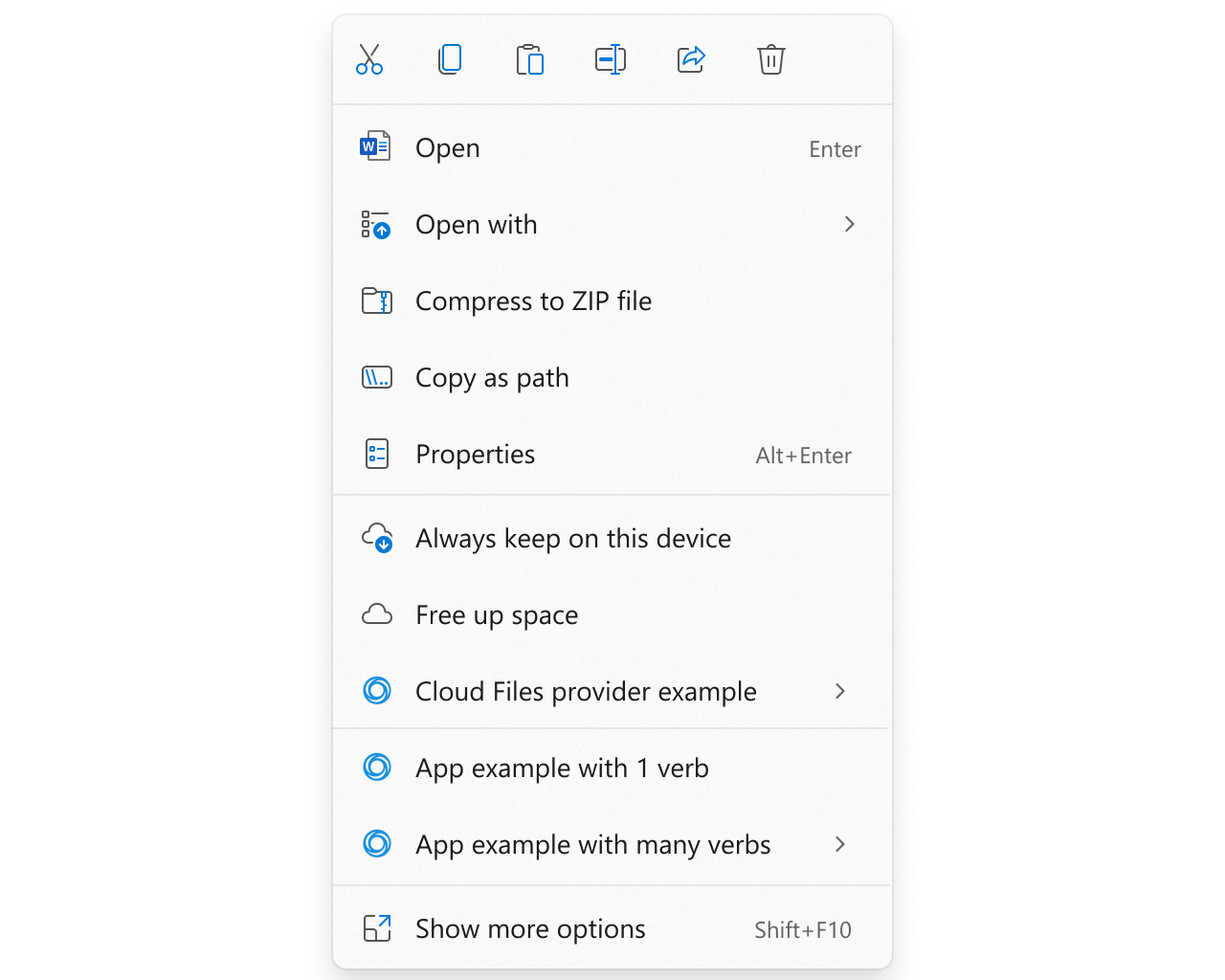 Windows 11の「エクスプローラー」の右クリックメニュー