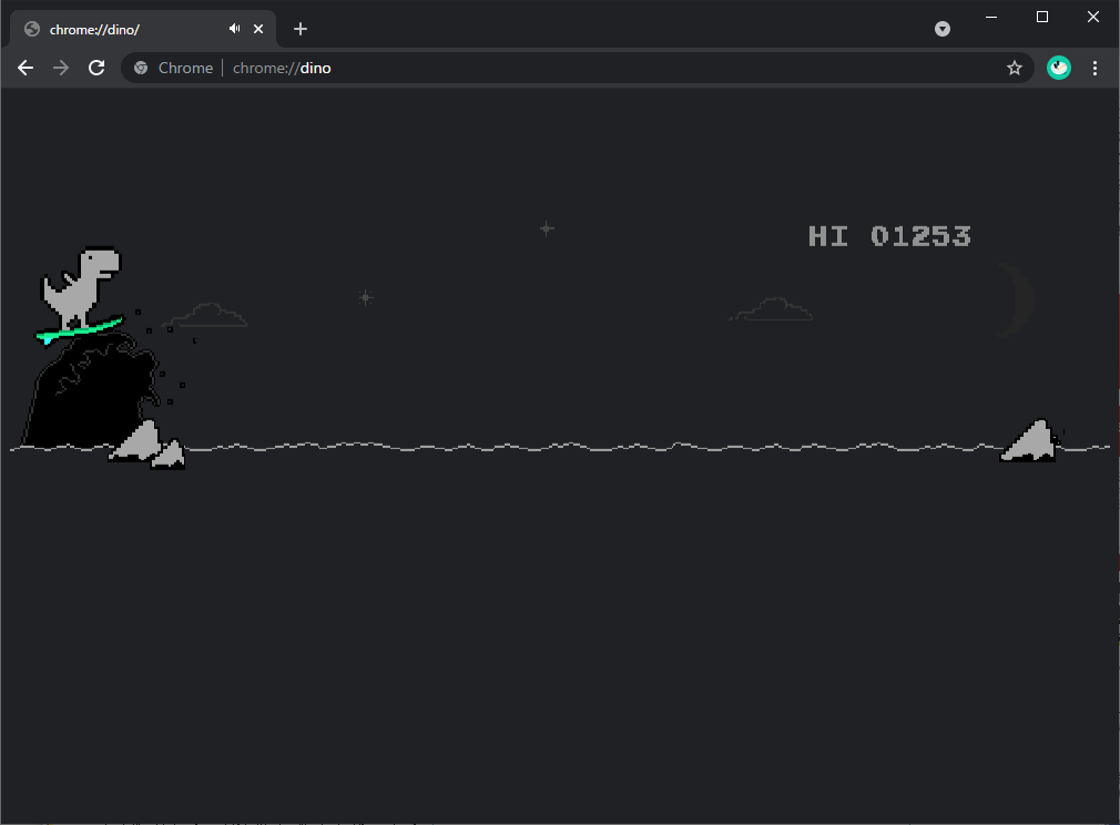サーフボードに載って岩を避ける「サーフィン」