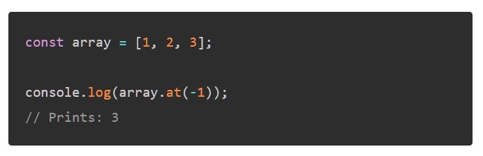 「Array.prototype.at()」メソッド