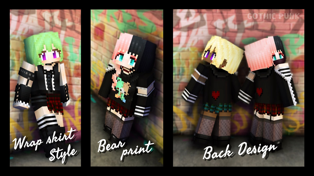 ゴシックファッションにパンクロックが融合したファッションに身を包んだ「ゴシックパンクHD」