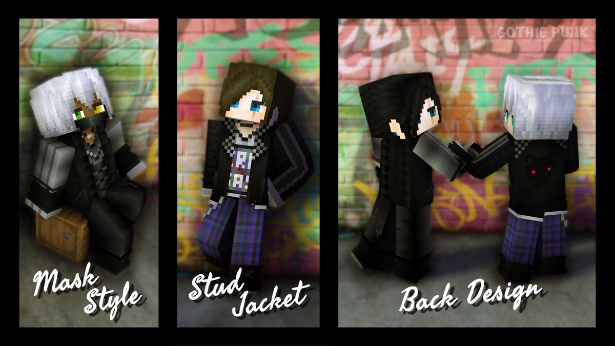 ゴシックファッションにパンクロックが融合したファッションに身を包んだ「ゴシックパンクHD」