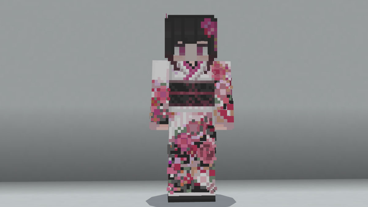 鮮やかな柄をあしらった着物や凛とした雰囲気の漂う袴姿など、バラエティに富んだスキンが収録されている