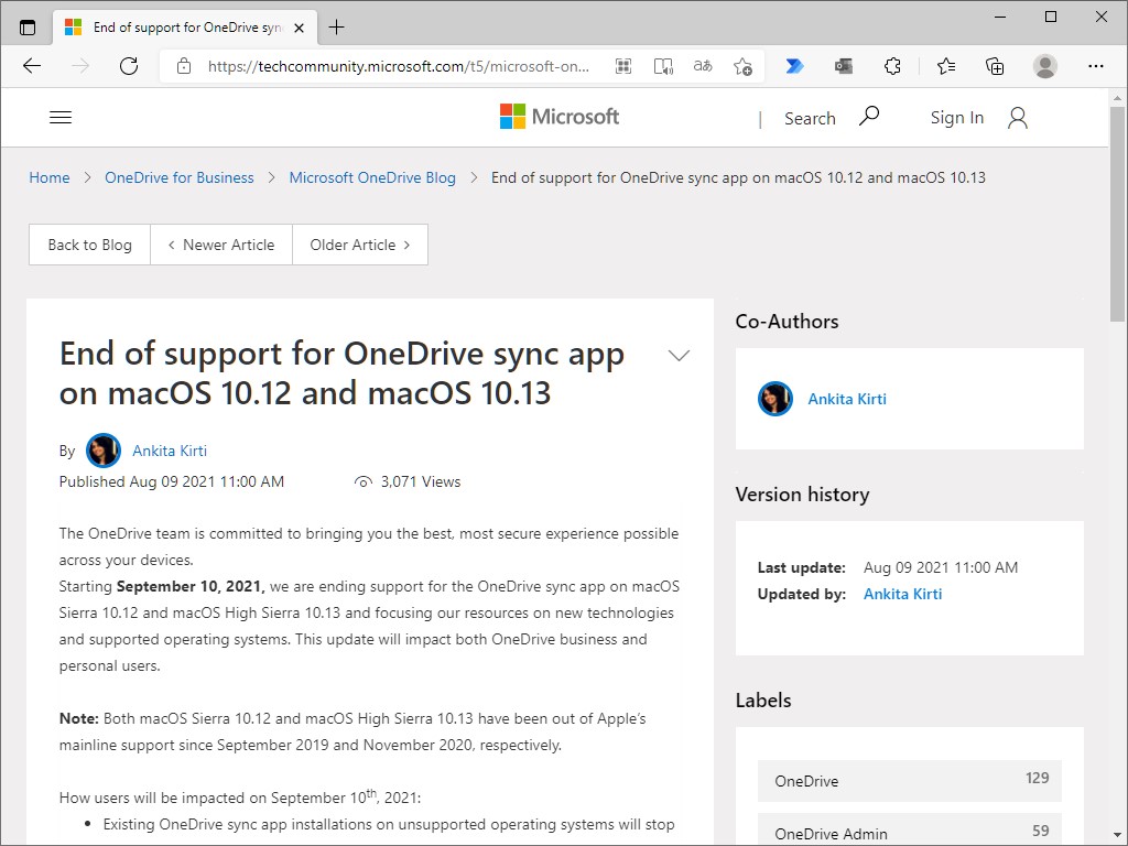 同社のアナウンス