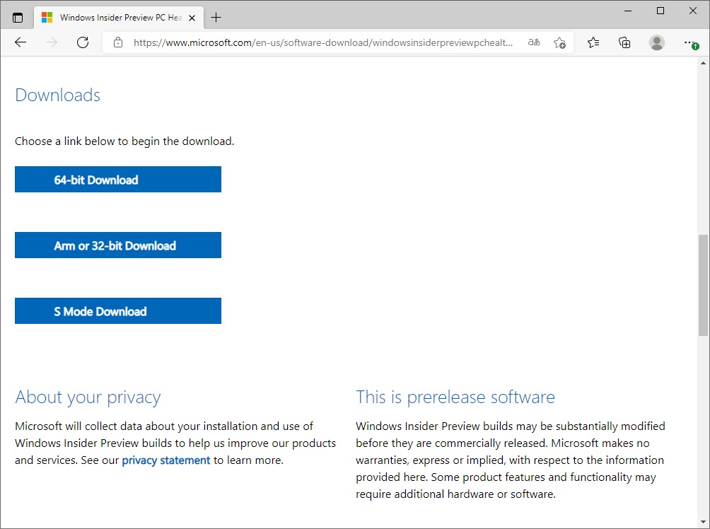 バイナリは3種類