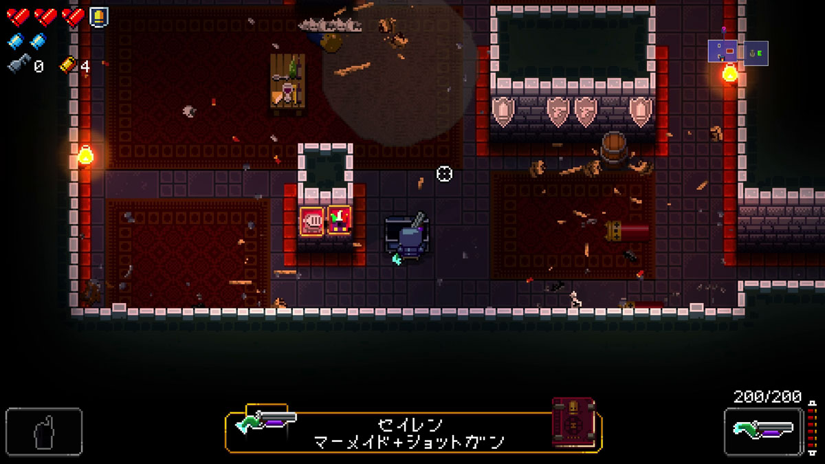 宝箱などから新たな銃器を入手。性能はそれぞれ大きく異なる