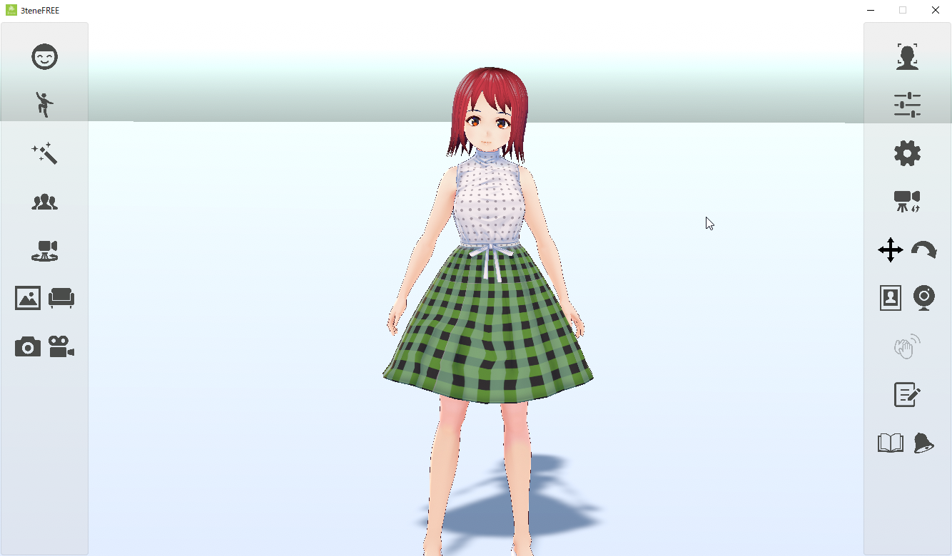 <a href="https://3tene.com/free/" class="n" target="_blank">「3teneFREE」</a>によるVRMファイル表示