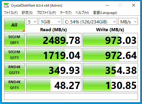新PCのCドライブ