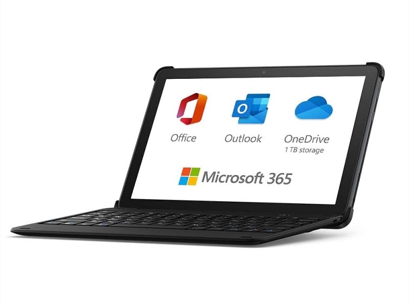 【Officeライセンス1年分つき】Fire HD 10 エッセンシャルセット (キーボード付きカバー + Microsoft 365 Personal 1年版) ブラック 32GB - Amazonタブレット
