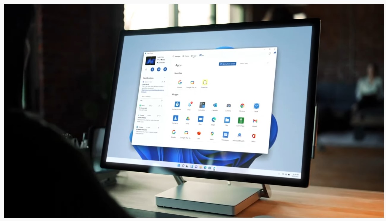 ライブ開始から30分ほどのところで新しい「スマホ同期」アプリが登場