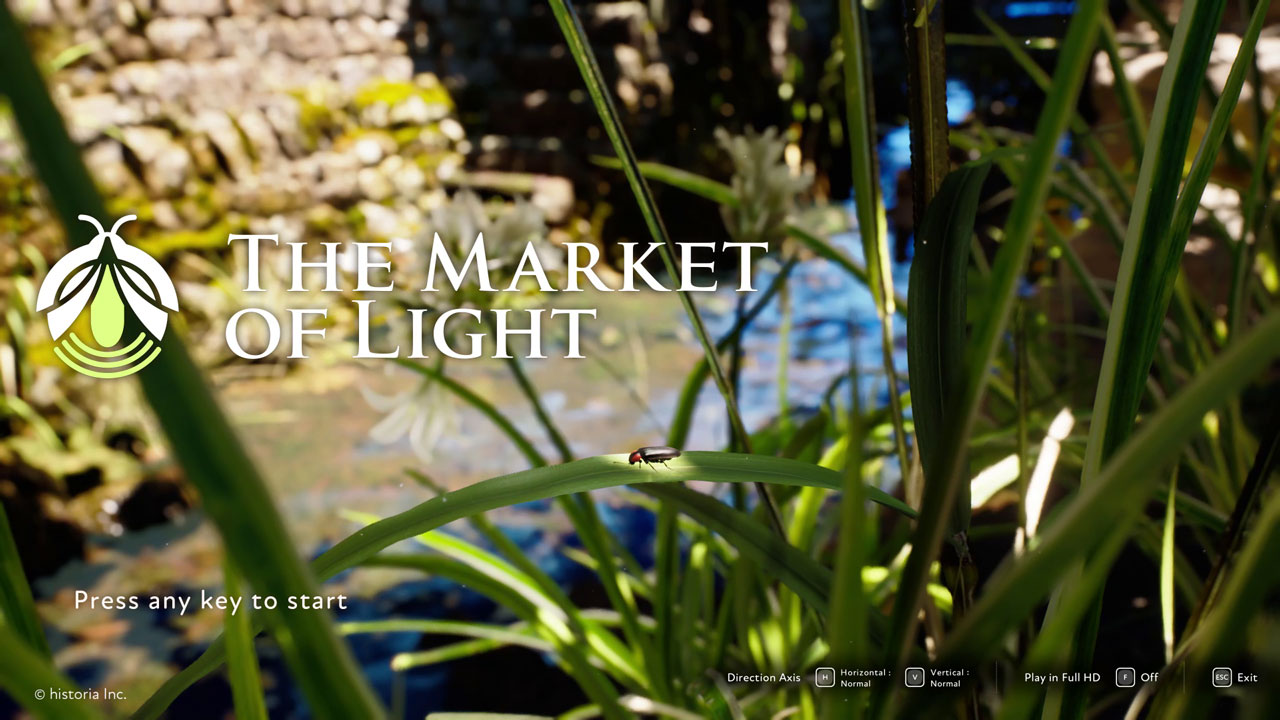 「The Market of Light」のタイトル画面