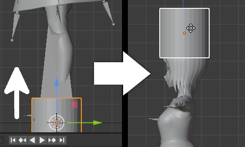 無料の Blender でvtuberモデルにお嬢様風の白い帽子をかぶせてみた Blender ウォッチング 窓の杜