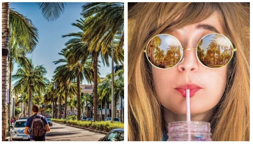 好みの写真をサングラスのレンズにはめ込み