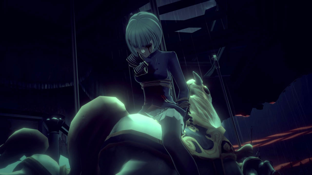 ゲーム開始直後に流れるメリーゴーランドと遺体の映像