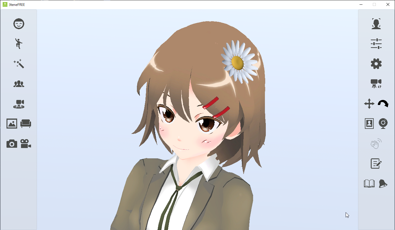 既製のアセットをVRMモデルと一緒に出力（予定）