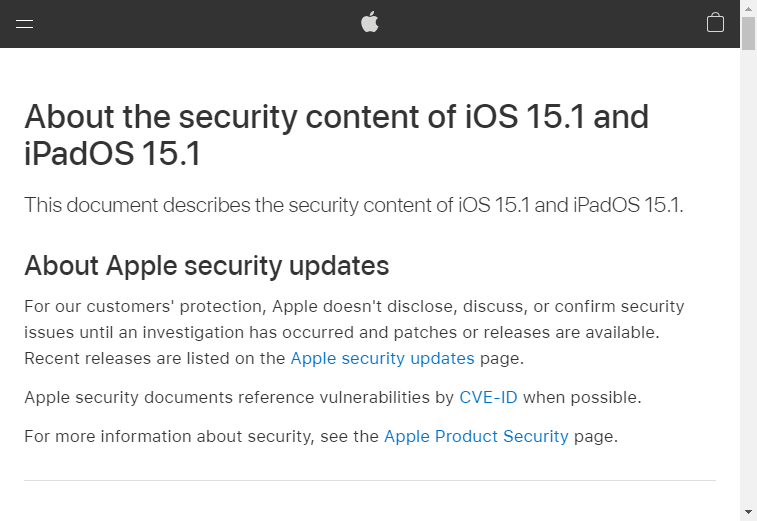 同社が公開したセキュリティ情報