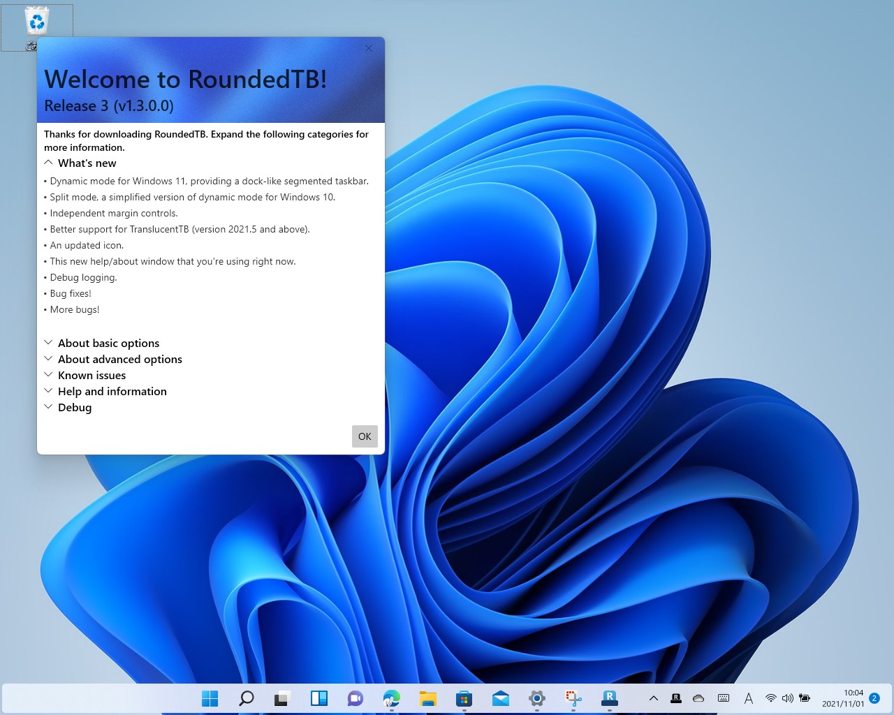 「RoundedTB」Release 3（v1.3.0.0）