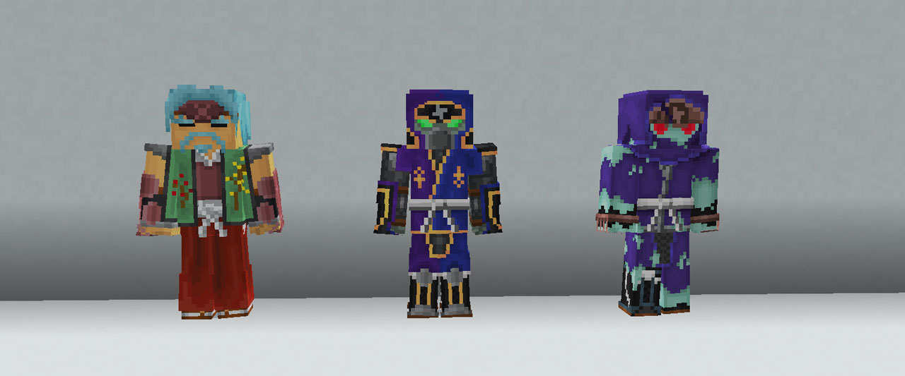 裏切り者として立ちはだかるボス忍者と操られたモブ忍者のスキン