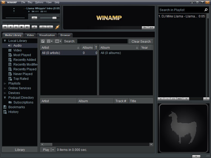 現行の「Winamp 5.8」Build 3660。さすがに古めかしさも感じる。新しい「Winamp」はどうなるのか？