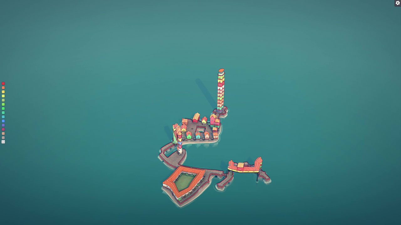 中庭のある長い家