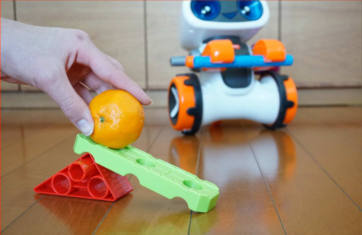 ミカンを転がす