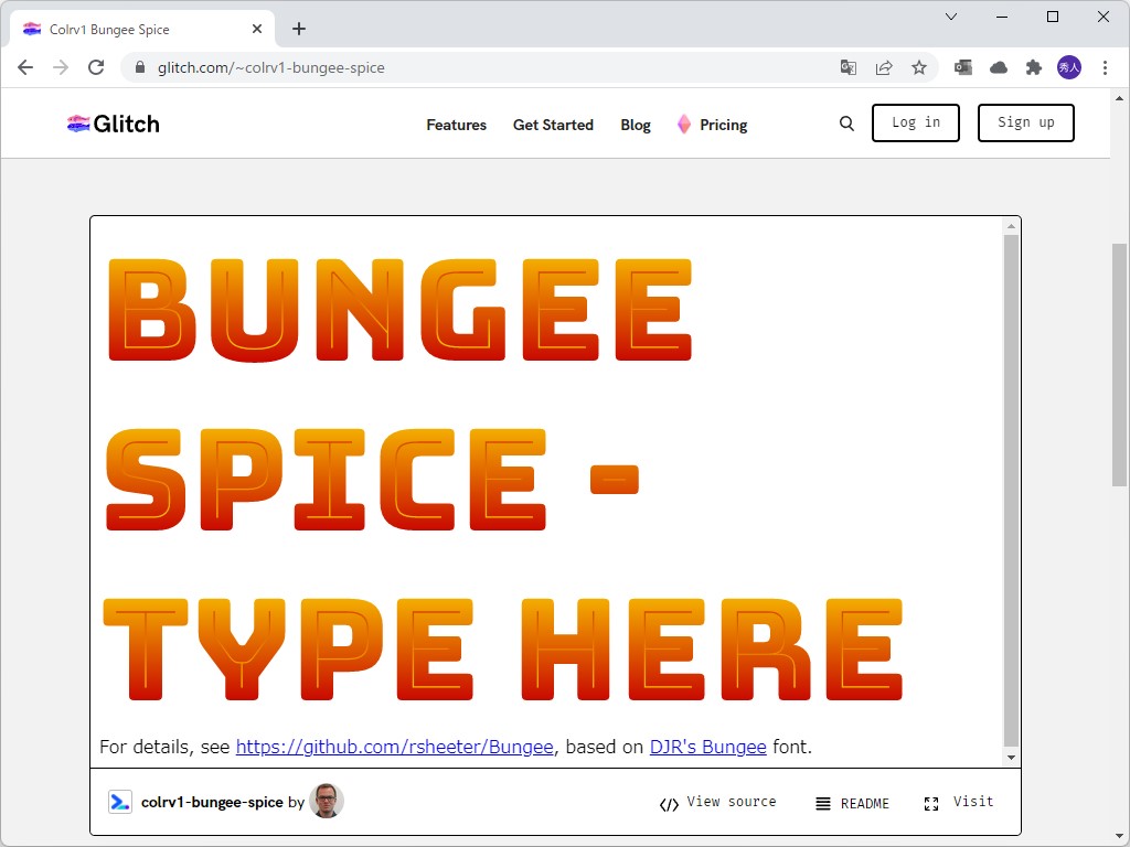 「COLRv1」の例。「Google Chrome 98」で閲覧した様子