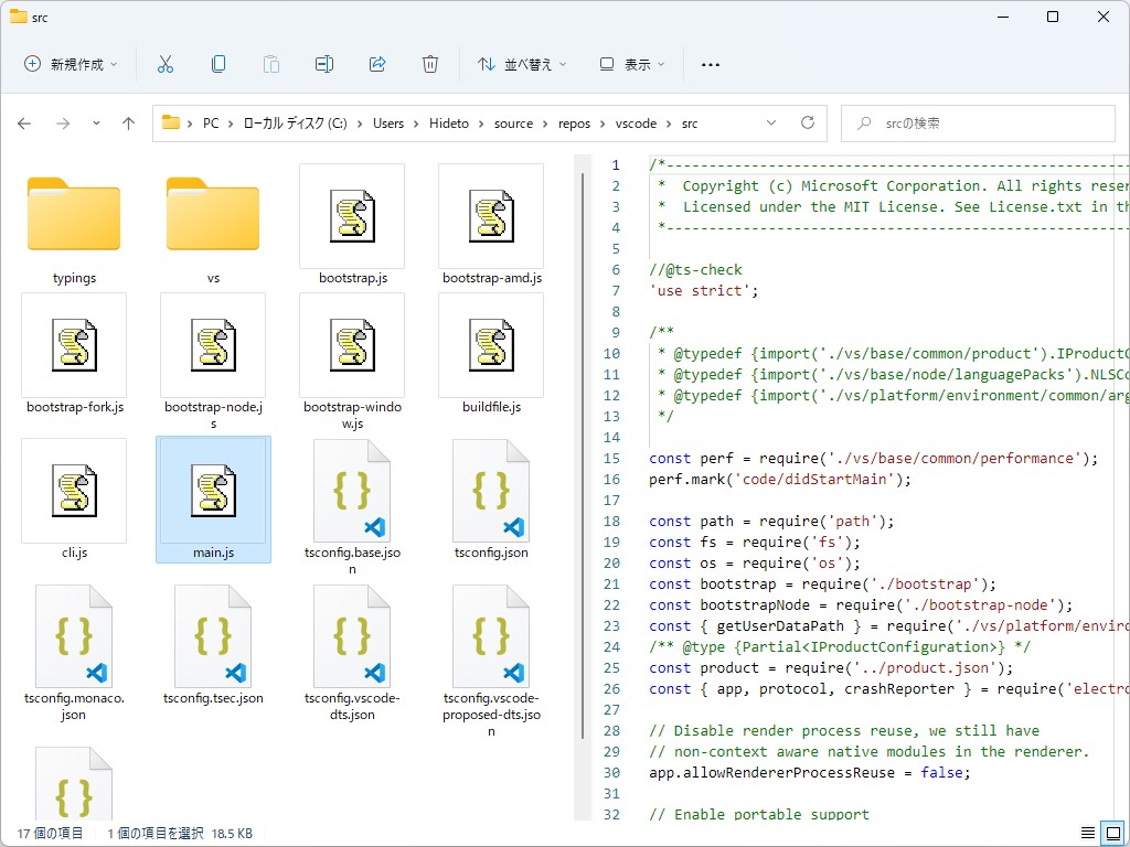 開発者ファイルのプレビューがサポート
