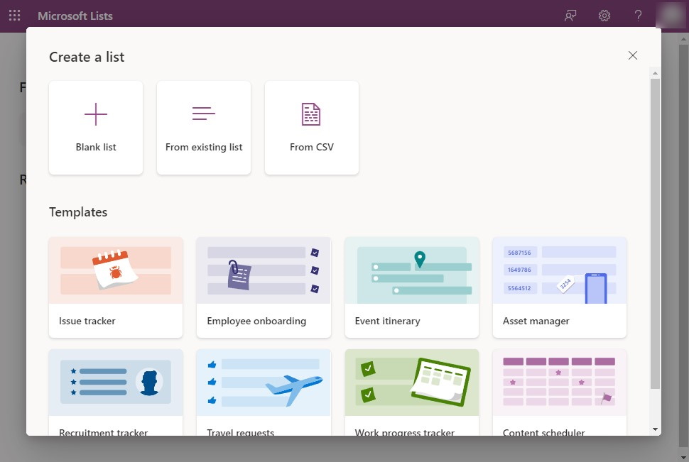 よくあるシチュエーションをカバーしたテンプレートも用意