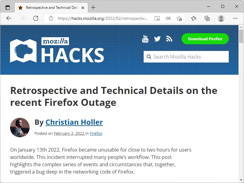Mozillaの公式ブログ「Mozilla Hacks」