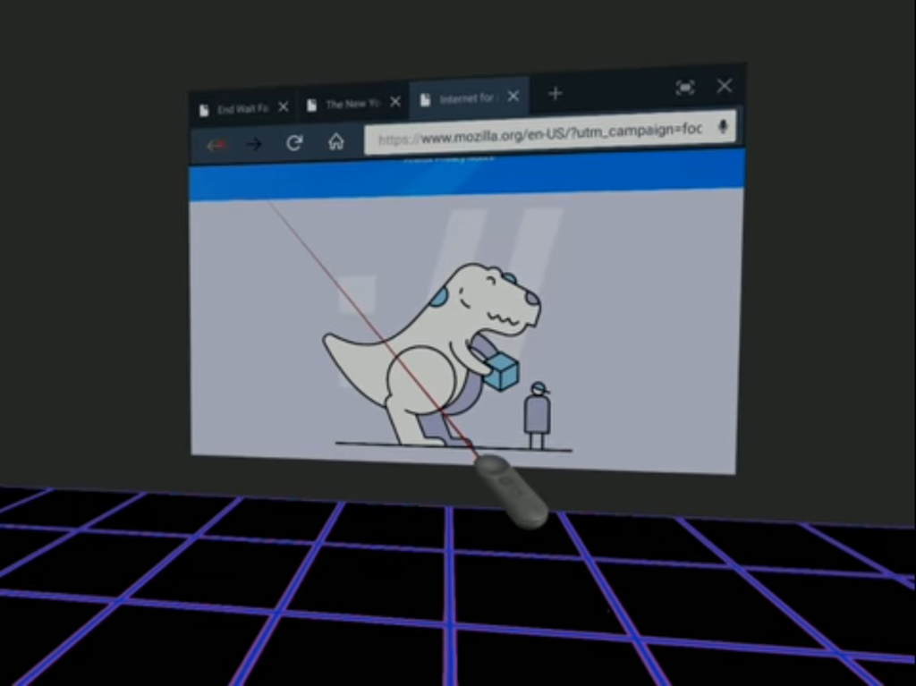 VR/ARヘッドセット向けWebブラウザー「Firefox Reality」