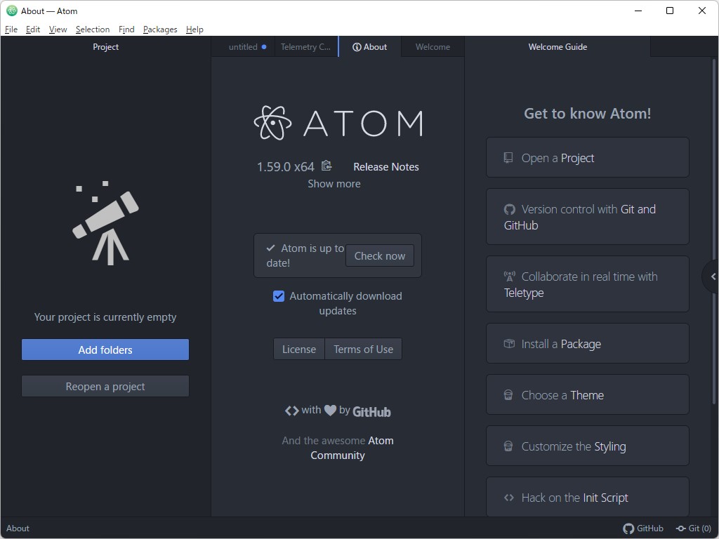 「Atom」v1.59.0